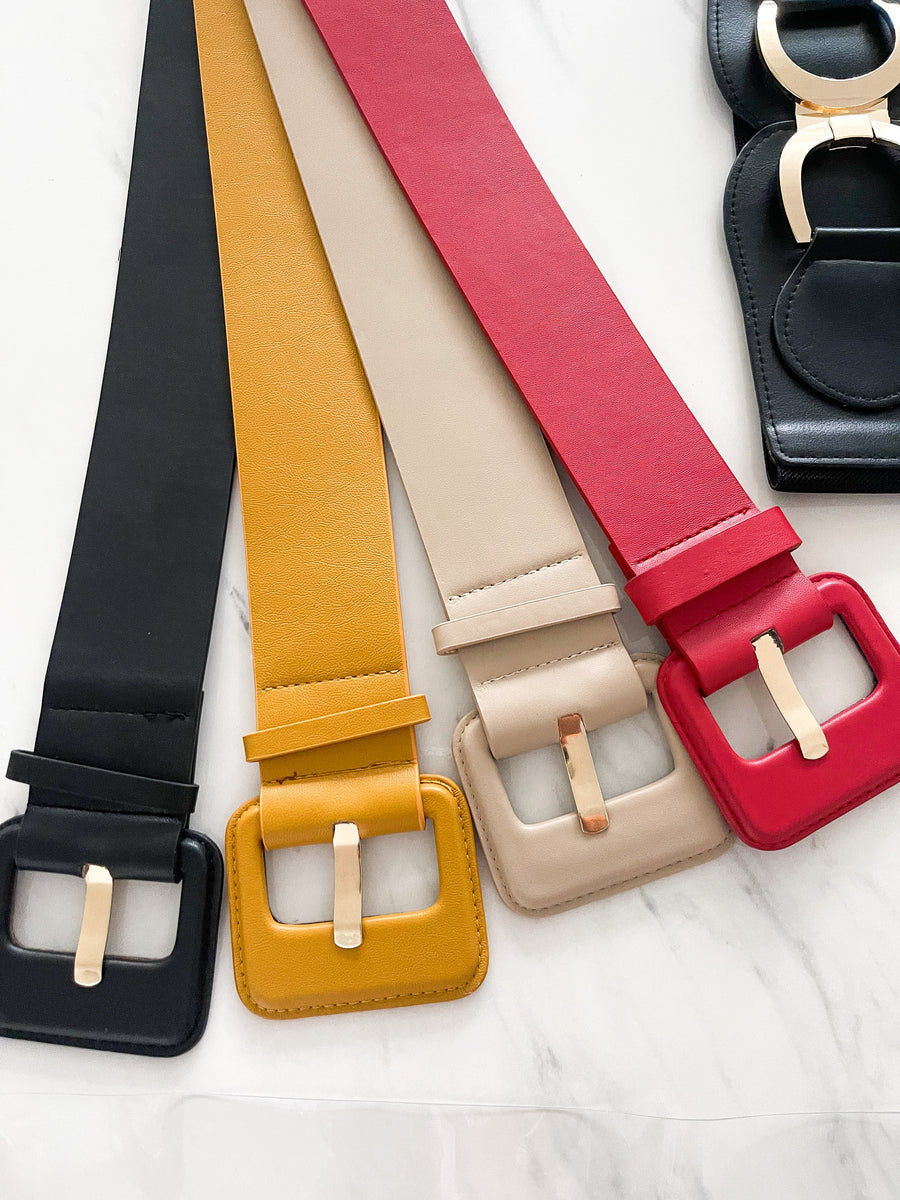 FAUX LEATHER BELT